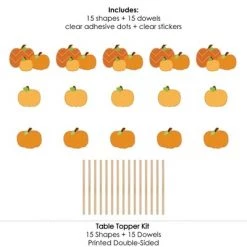 Big Dot of Happiness Pumpkin Patch - Fall, Halloween or Thanksgiving Party Centerpiece Sticks - Table Toppers - Set of 15 -Halloween Decorations Sales Store unnamed file 658