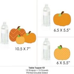 Big Dot of Happiness Pumpkin Patch - Fall, Halloween or Thanksgiving Party Centerpiece Sticks - Table Toppers - Set of 15 -Halloween Decorations Sales Store unnamed file 659