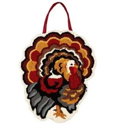 Plow & Hearth Indoor/Outdoor Turkey Hooked Polypropylene Door Hanger