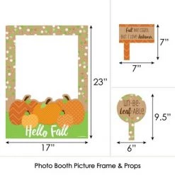 Big Dot of Happiness Pumpkin Patch - Fall, Halloween or Thanksgiving Party Photo Booth Picture Frame and Props - Printed on Sturdy Material -Halloween Decorations Sales Store unnamed file 663