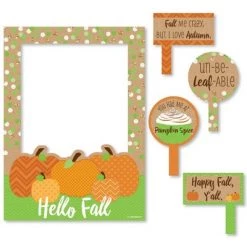 Big Dot of Happiness Pumpkin Patch - Fall, Halloween or Thanksgiving Party Photo Booth Picture Frame and Props - Printed on Sturdy Material -Halloween Decorations Sales Store unnamed file 664