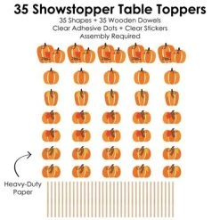 Big Dot of Happiness Fall Pumpkin - Halloween or Thanksgiving Party Centerpiece Sticks - Showstopper Table Toppers - 35 Pieces 9 Big Dot of Happiness Fall Pumpkin - Halloween or Thanksgiving Party Centerpiece Sticks - Showstopper Table Toppers - 35 Pieces -Halloween Decorations Sales Store unnamed file 669
