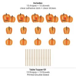 Big Dot of Happiness Fall Pumpkin - Halloween or Thanksgiving Party Centerpiece Sticks - Table Toppers - Set of 15 8 Big Dot of Happiness Fall Pumpkin - Halloween or Thanksgiving Party Centerpiece Sticks - Table Toppers - Set of 15 -Halloween Decorations Sales Store unnamed file 675