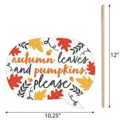 Big Dot of Happiness Funny Fall Pumpkin - Halloween or Thanksgiving Party Photo Booth Props Kit - 10 Piece -Halloween Decorations Sales Store unnamed file 679