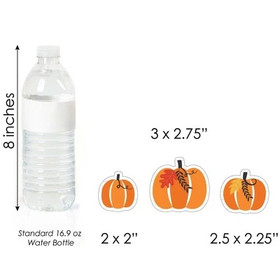 Big Dot of Happiness Fall Pumpkin - DIY Shaped Halloween or Thanksgiving Party Cut-Outs - 24 Count 3 Big Dot of Happiness Fall Pumpkin - DIY Shaped Halloween or Thanksgiving Party Cut-Outs - 24 Count - Image 3