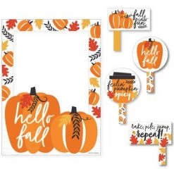 Big Dot of Happiness Fall Pumpkin - Halloween or Thanksgiving Party Selfie Photo Booth Picture Frame and Props - Printed on Sturdy Material -Halloween Decorations Sales Store unnamed file 688