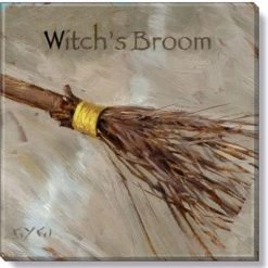 Sullivans Darren Gygi Witch's Broom Canvas, Museum Quality Giclee Print, Gallery Wrapped, Handcrafted in USA -Halloween Decorations Sales Store unnamed file 728