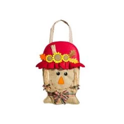 Evergreen Mrs. Scarecrow Door Decor, 13.50x17.50"H