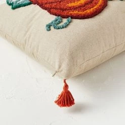 Opalhouse Designed With Jungalow Punch Needle Pumpkin Square Throw Pillow - Opalhouse™ designed with Jungalow™ -Halloween Decorations Sales Store unnamed file 757