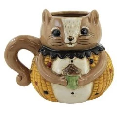 Tabletop 5.25" Harvest Critter Mug Johanna Parker Halloween Fall Turkey Drink Transpac - Drinkware -Halloween Decorations Sales Store unnamed file 767