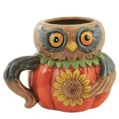Tabletop 5.25" Harvest Critter Mug Johanna Parker Halloween Fall Turkey Drink Transpac - Drinkware -Halloween Decorations Sales Store unnamed file 768