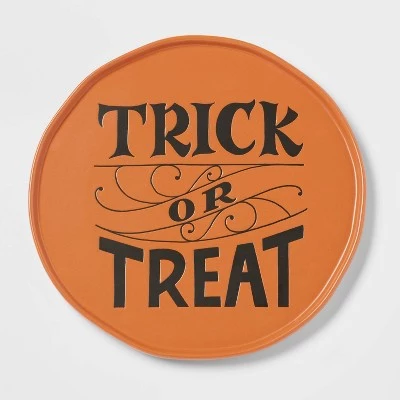 13" Stoneware 'Trick or Treat' Serving Platter - Threshold™ 2 13" Stoneware 'Trick or Treat' Serving Platter - Threshold™ - Image 2