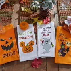 Park Designs Here For The Boos Embroidered Dishtowel