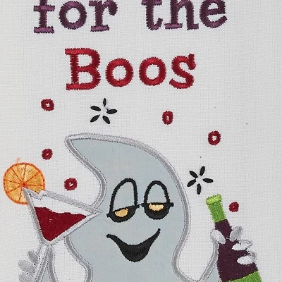 Park Designs Here For The Boos Embroidered Dishtowel 2 Park Designs Here For The Boos Embroidered Dishtowel - Image 2