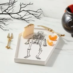 13" x 8" Stoneware Skeleton Serving Platter - Threshold™