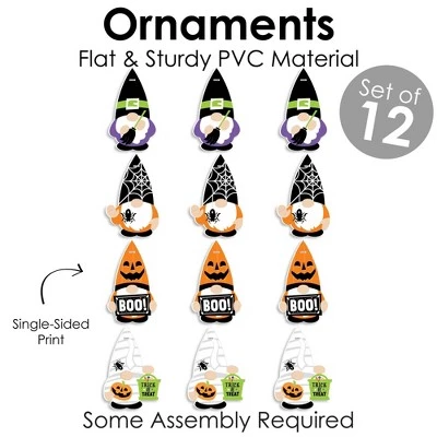 Big Dot of Happiness Halloween Gnomes - Spooky Fall Decorations - Tree Ornaments - Set of 12 3 Big Dot of Happiness Halloween Gnomes - Spooky Fall Decorations - Tree Ornaments - Set of 12 - Image 3