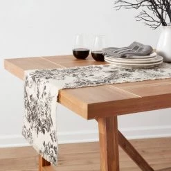72" x 14" Cotton Light Floral Table Runner - Threshold™