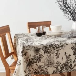 84" x 60" Cotton Light Floral Tablecloth - Threshold™