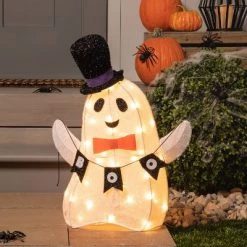 Hyde & EEK! Boutique Light Up Ghost BOO Halloween Novelty Sculpture Light - Hyde & EEK! Boutique™