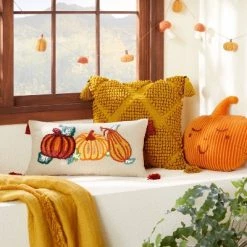 Opalhouse Designed With Jungalow Punch Needle Pumpkin Lumbar Throw Pillow - Opalhouse™ designed with Jungalow™
