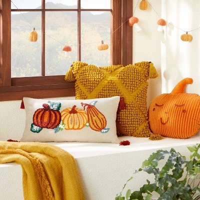 Opalhouse Designed With Jungalow Punch Needle Pumpkin Lumbar Throw Pillow - Opalhouse™ designed with Jungalow™ 1 Opalhouse Designed With Jungalow Punch Needle Pumpkin Lumbar Throw Pillow - Opalhouse™ designed with Jungalow™