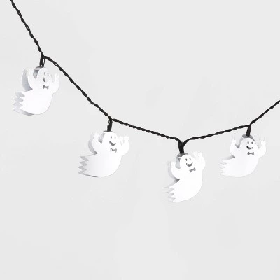 Hyde & EEK! Boutique 10ct LED Metal Ghost Halloween String Lights Cool White - Hyde & EEK! Boutique™ 2 Hyde & EEK! Boutique 10ct LED Metal Ghost Halloween String Lights Cool White - Hyde & EEK! Boutique™ - Image 2