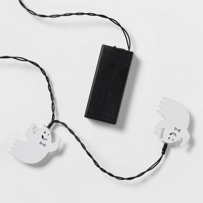 Hyde & EEK! Boutique 10ct LED Metal Ghost Halloween String Lights Cool White - Hyde & EEK! Boutique™ 4 Hyde & EEK! Boutique 10ct LED Metal Ghost Halloween String Lights Cool White - Hyde & EEK! Boutique™ - Image 4