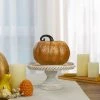Northlight 7.5" Gold and Orange Textured Pumpkin Fall Decoration