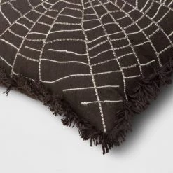 Spider Web Square Throw Pillow Black - Threshold™ -Halloween Decorations Sales Store unnamed file 912