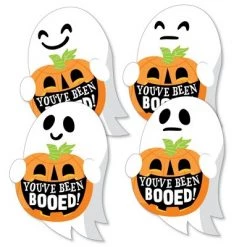 Big Dot of Happiness You've Been Booed - Decorations DIY Ghost Halloween Party Essentials - Set of 20
