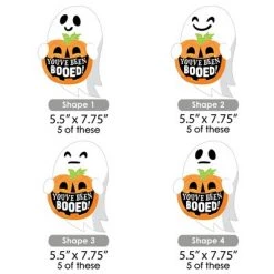 Big Dot of Happiness You've Been Booed - Decorations DIY Ghost Halloween Party Essentials - Set of 20 -Halloween Decorations Sales Store unnamed file 959