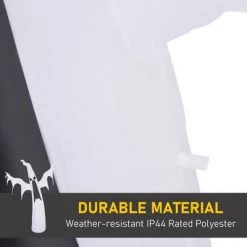 HOMCOM 6ft Tall Halloween Inflatable White Ghost Light Up Yard Decoration with LED Light and Fan -Halloween Decorations Sales Store unnamed file 962