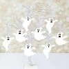 Big Dot of Happiness Spooky Ghost - Halloween Party Decorations - Tree Ornaments - Set of 12