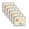 C&F Home Watercolor Pumpkin Fall Harvest Hardboard Placemat Set of 6