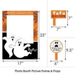 Big Dot of Happiness Spooky Ghost - Halloween Party Photo Booth Picture Frame and Props - Printed on Sturdy Material -Halloween Decorations Sales Store unnamed file 976