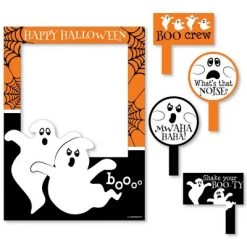 Big Dot of Happiness Spooky Ghost - Halloween Party Photo Booth Picture Frame and Props - Printed on Sturdy Material -Halloween Decorations Sales Store unnamed file 977