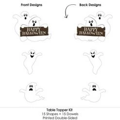 Big Dot of Happiness Spooky Ghost - Halloween Party Centerpiece Sticks - Table Toppers - Set of 15 -Halloween Decorations Sales Store unnamed file 981