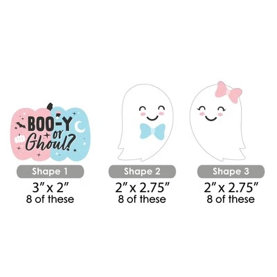 Big Dot of Happiness Boo-y or Ghoul - DIY Shaped Halloween Gender Reveal Party Cut-Outs - 24 Count 1 Big Dot of Happiness Boo-y or Ghoul - DIY Shaped Halloween Gender Reveal Party Cut-Outs - 24 Count
