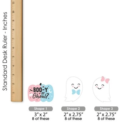 Big Dot of Happiness Boo-y or Ghoul - DIY Shaped Halloween Gender Reveal Party Cut-Outs - 24 Count 3 Big Dot of Happiness Boo-y or Ghoul - DIY Shaped Halloween Gender Reveal Party Cut-Outs - 24 Count - Image 3