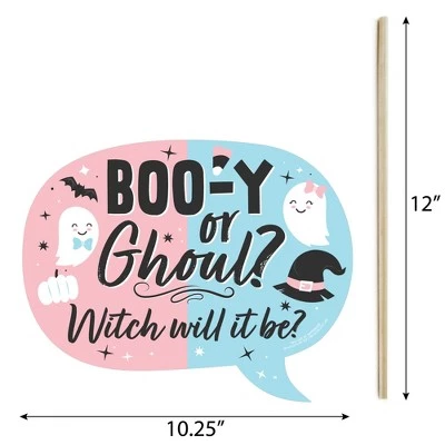 Big Dot of Happiness Funny Boo-y or Ghoul - Halloween Gender Reveal Party Photo Booth Props Kit - 10 Piece 3 Big Dot of Happiness Funny Boo-y or Ghoul - Halloween Gender Reveal Party Photo Booth Props Kit - 10 Piece - Image 3